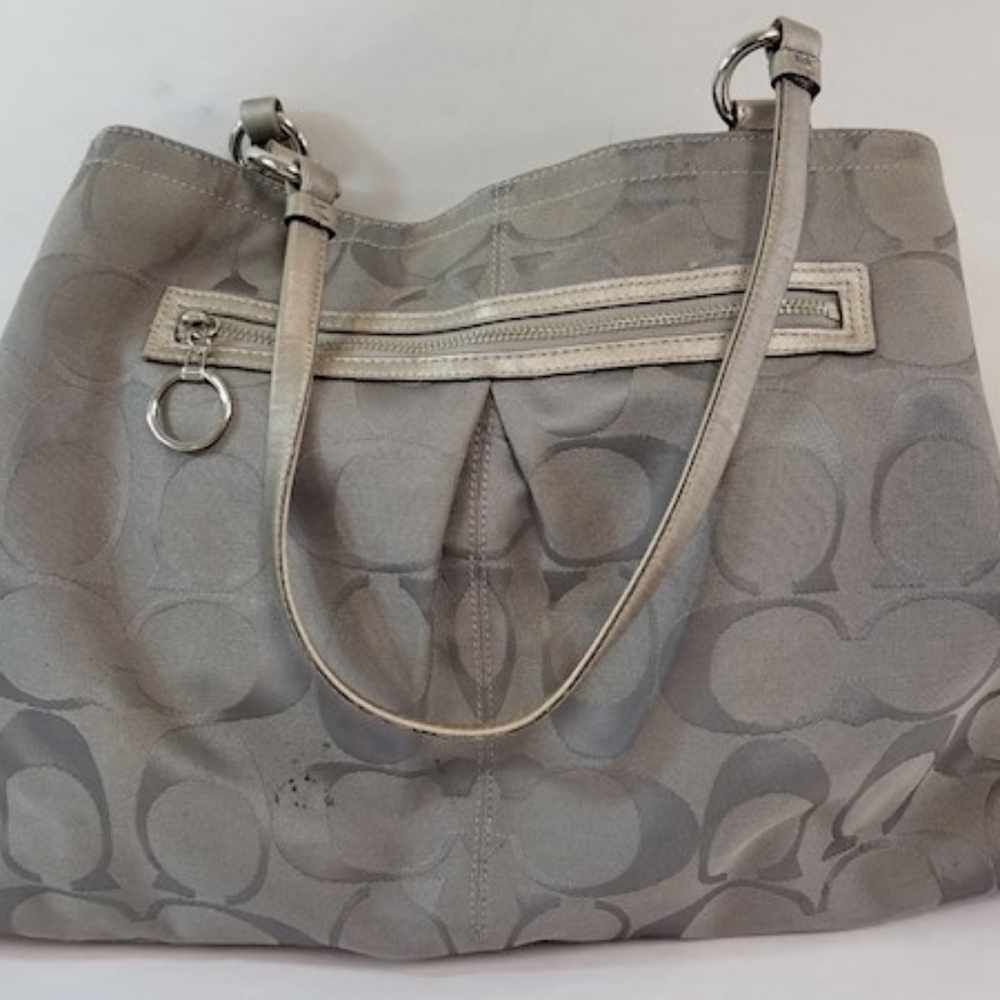 Authentic Coach Gabby Signature Jacquard Carryall